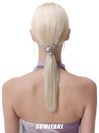 Metal Rose Girl Ponytail Hairpin