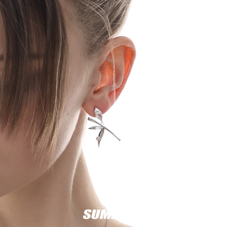 Chinese bamboo shadow series earrings