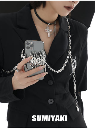 Venom metal mobile phone chain