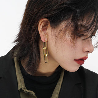 Long chain earrings