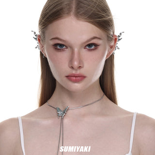 Hetero Butterfly Pull-out Necklace