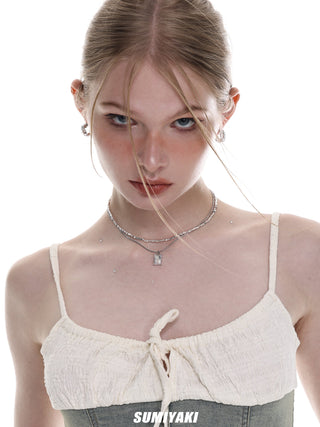 Double-layered clavicle chain pendant