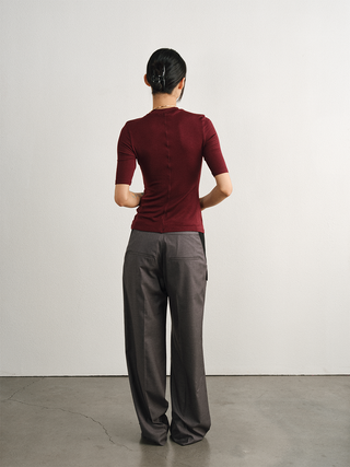 [UNAWARES] Old Money Merino Wool Adjustable Waist Suit Pants