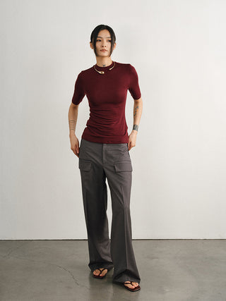 [UNAWARES] Old Money Merino Wool Adjustable Waist Suit Pants