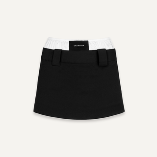 [UNAWARES] Double-Layer Waist Stitching Mini Skirt