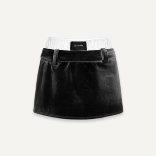 [UNAWARES] Double-Layer Waist Stitching Mini Skirt