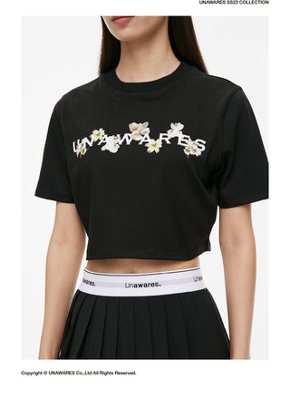 [UNAWARES] Women’s Flower Short T-Shirt