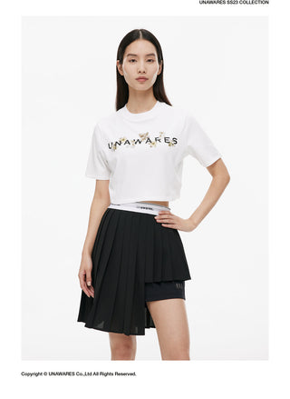 [UNAWARES] Women’s Flower Short T-Shirt