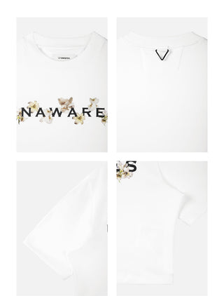 [UNAWARES] Women’s Flower Short T-Shirt