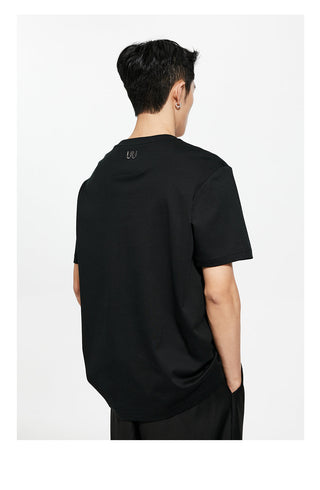 [UNAWARES] Comfortable Double-Sided Fabric Latch Buckle T-Shirt