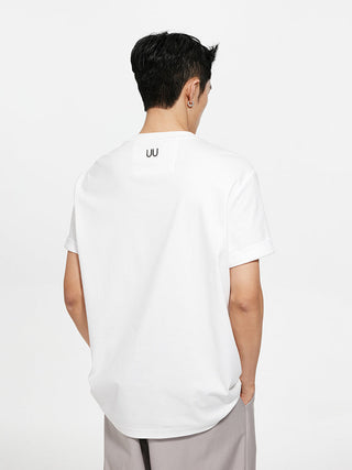 [UNAWARES] Comfortable Double-Sided Fabric Latch Buckle T-Shirt