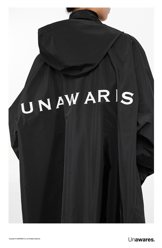 [UNAWARES] Storage Hooded Long Trench Coat