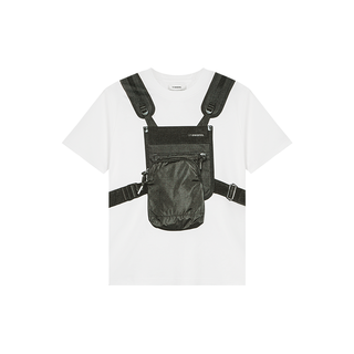 [UNAWARES] Cotton Double-Sided Fabric Vest Printed T-Shirt