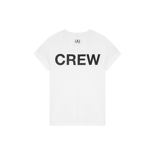 [UNAWARES] Custom Logo Double U Fold-Cover Cuff T-Shirt