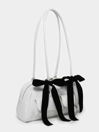 Silk belt bow new Boston shoulder bag