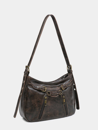 Y2K retro vintage leather bag