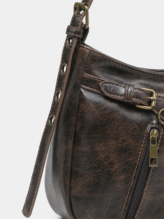 Y2K retro vintage leather bag