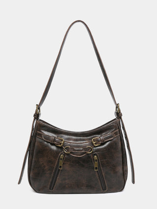 Y2K retro vintage leather bag