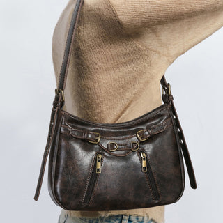 Y2K retro vintage leather bag