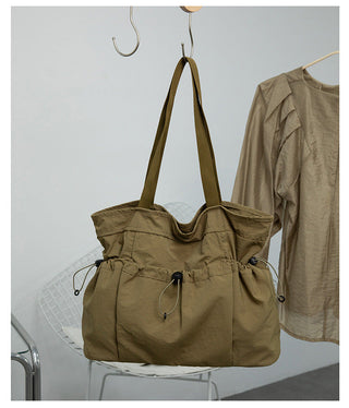 Folding large-capacity shoulder handbag