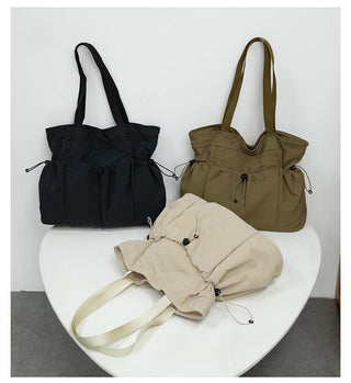 Folding large-capacity shoulder handbag