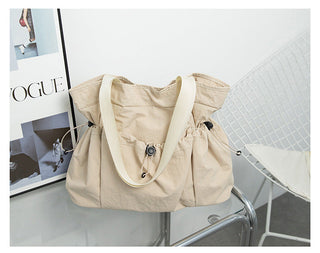 Folding large-capacity shoulder handbag