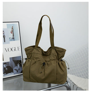 Folding large-capacity shoulder handbag