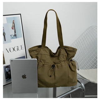 Folding large-capacity shoulder handbag