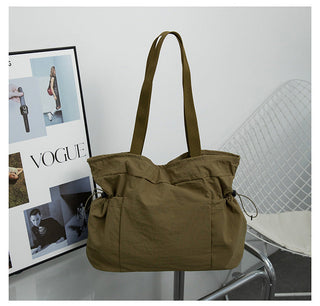 Folding large-capacity shoulder handbag