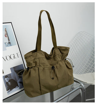 Folding large-capacity shoulder handbag