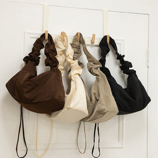 Canvas solid color handbag