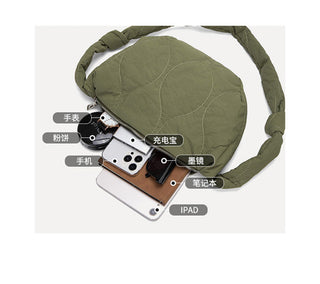 Korean Minimalist cotton large-capacity lace-up bag