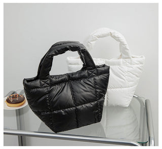 Quilted Structured Handheld Bag