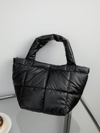 Quilted Structured Handheld Bag