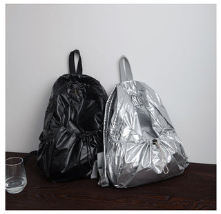 Drawstring fold backpacks