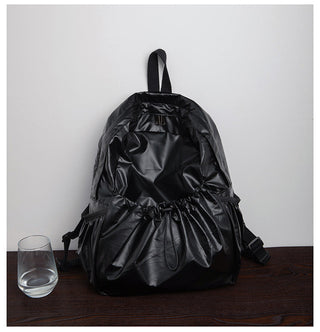 Drawstring fold backpacks