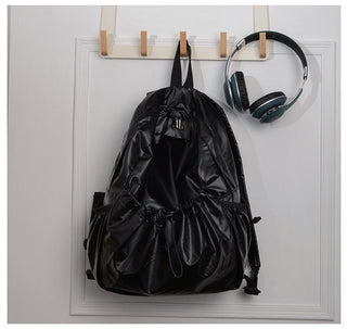 Drawstring fold backpacks