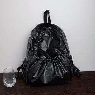 Drawstring fold backpacks