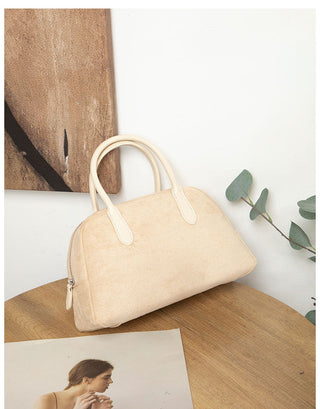 Suede large handbag