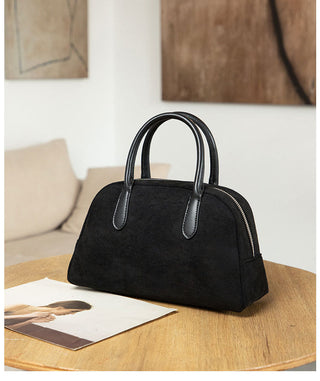 Suede large handbag