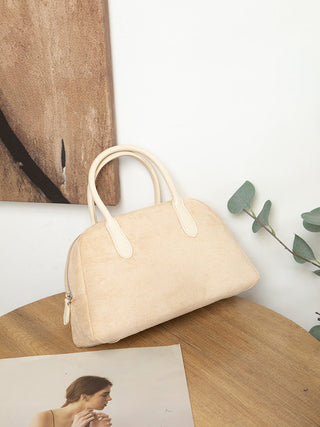 Suede large handbag