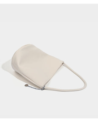 Soft leather bucket handbag