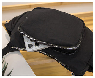 Pocket zipper nylon casual bag