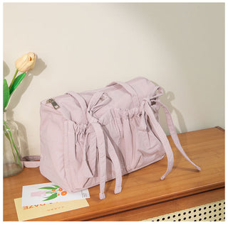 Light Nylon shoulder Bow Bag