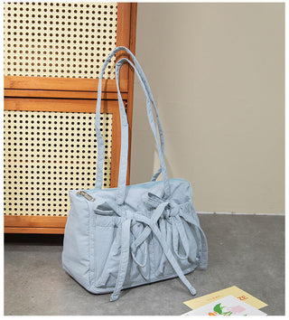 Light Nylon shoulder Bow Bag