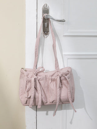 Light Nylon shoulder Bow Bag