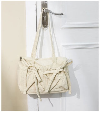 Light Nylon shoulder Bow Bag