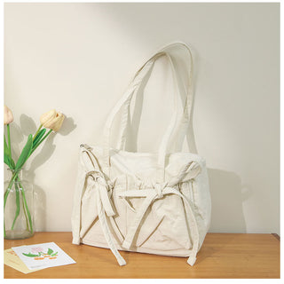 Light Nylon shoulder Bow Bag