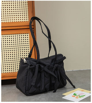 Light Nylon shoulder Bow Bag