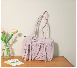 Light Nylon shoulder Bow Bag